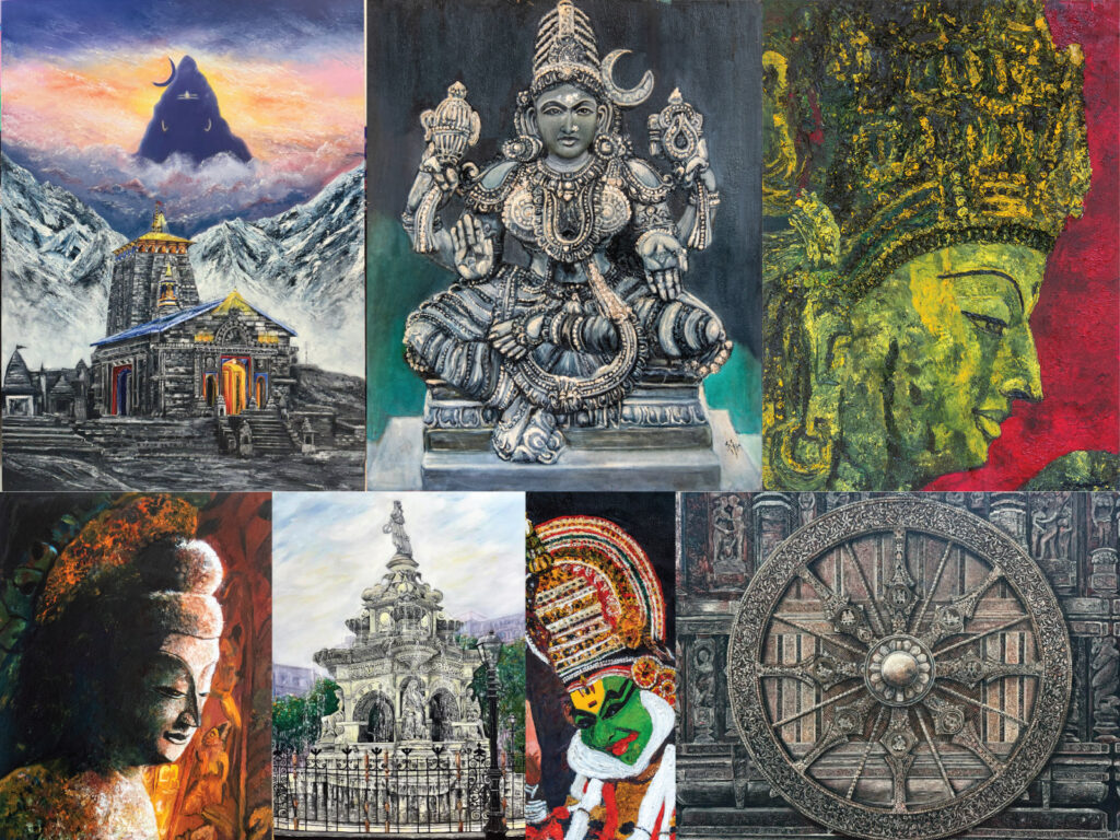 Dr. Sulochana Gawde & Dr. Harsh Thakker’s art show ‘Textures & Tones’ that will be on display at the Nehru Centre AC Art Gallery in Worli from 4th November t0 10th November 2025