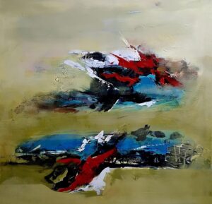 Deepak Garud, Acrylic on canvas